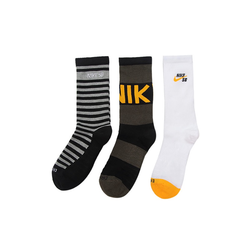 bebcdrshop trends white nike mid calf socks POIZON