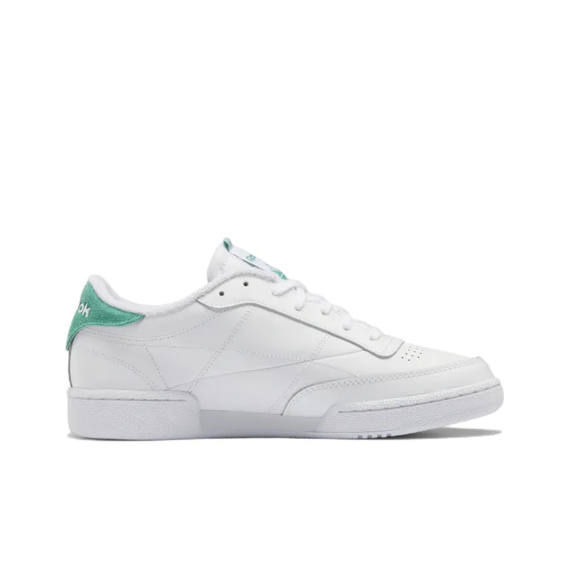 Reebok Club C 85 Cozy Wear resistant Skateboarding Shoes Unisex White-1