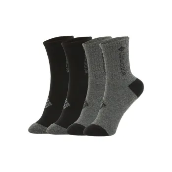 Columbia Mid Calf Socks Unisex Black/Gray