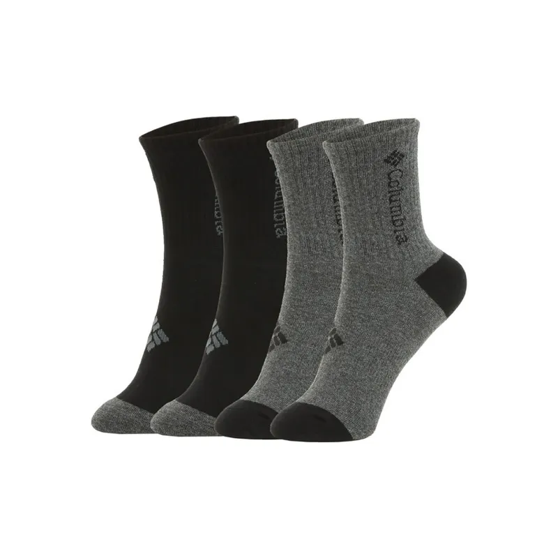 Columbia Mid Calf Socks Unisex Black/Gray-0