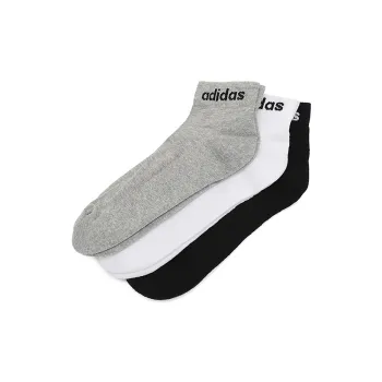 Adidas Neo Ankle Socks Unisex 3 Pack Black/White/Gray
