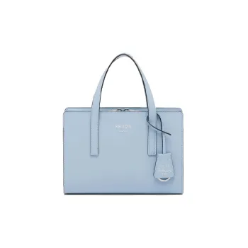 PRADA Re-Edition Leather Shoulder Bag Crossbody Bag Handbag Mini Women's Sky Blue
