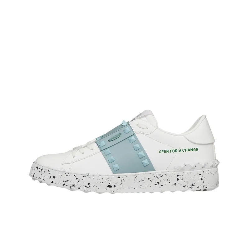Valentino Open FOR A CHANGE Low-Top Stylish Skateboarding Shoes Women's Ocean Blue-0