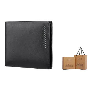Ace Paul Cow Leather Wallet Men's Black