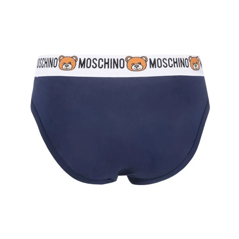 MOSCHINO Logo Waistband Two Pack Briefs-2