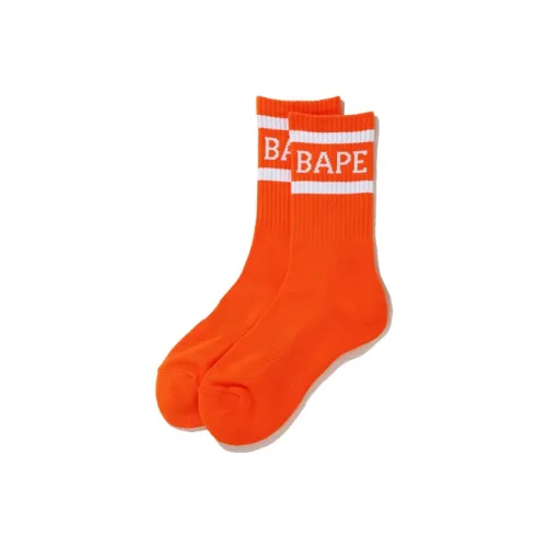 A BATHING APE Men Mid-Calf Socks