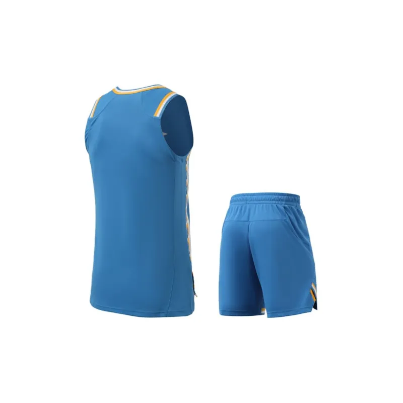 LiNing Sports Basketball Collection Basketball Suit Men's Beijing Blue-1