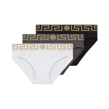 VERSACE Medusa Waistband Three Pack Briefs