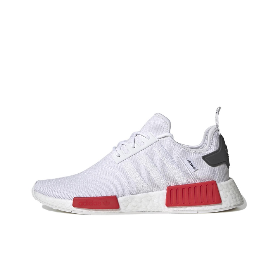 Adidas Originals Nmd R1 White Vivid Red POIZON