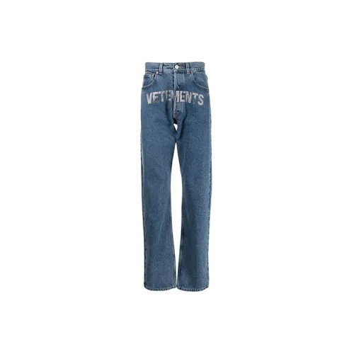 Vetements Jeans Men Blue