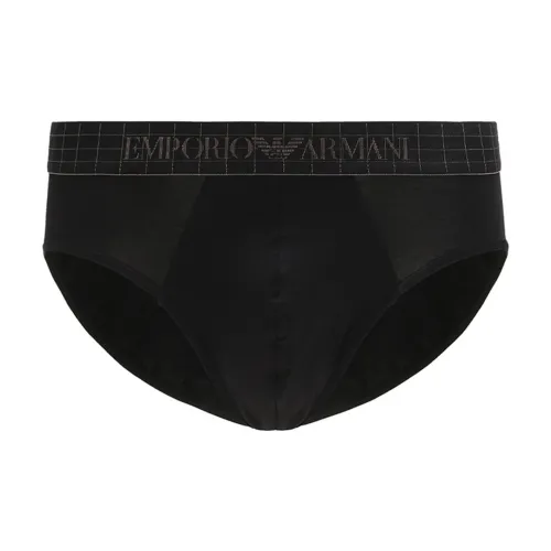 EMPORIO ARMANI Men's Modal Fiber Briefs Black