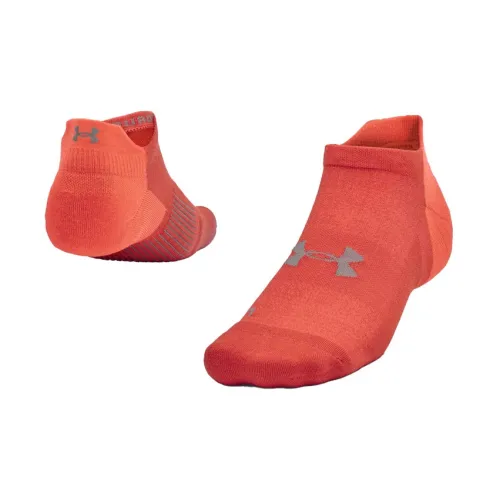 Under Armour Unisex Dry No Show Sports Running Socks 1 Packs Red
