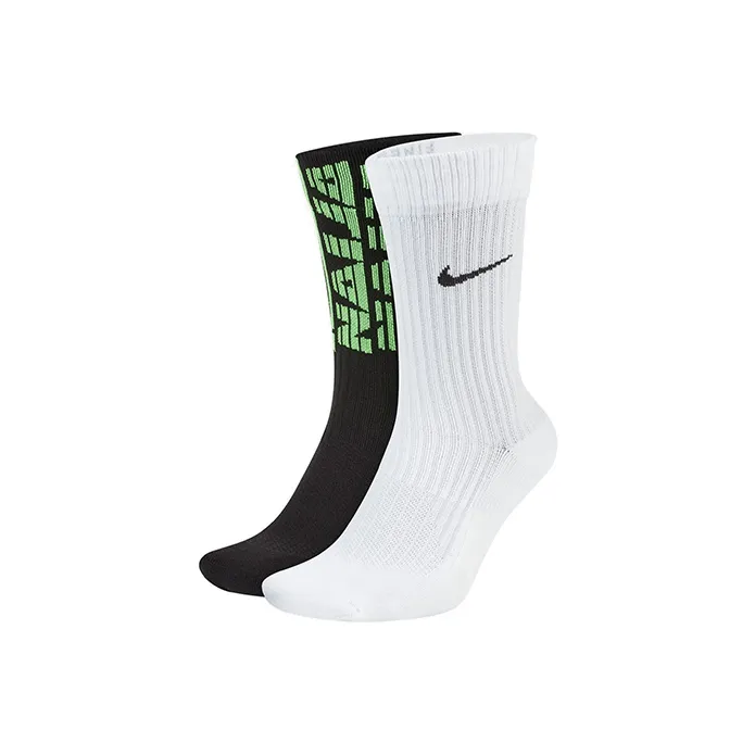 Nike Mid Calf Socks Unisex 2 Pack Multicolor-0