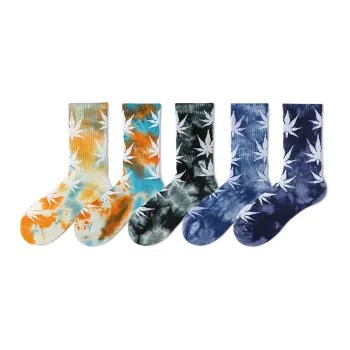 YIWUSE Moisture Wicking Home Sports Stocking Spring Summer Fall And Winter Men's 5 Pack Elegant Green