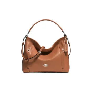 COACH Scout Leather One Shoulder Handbag Regular Women's Brown