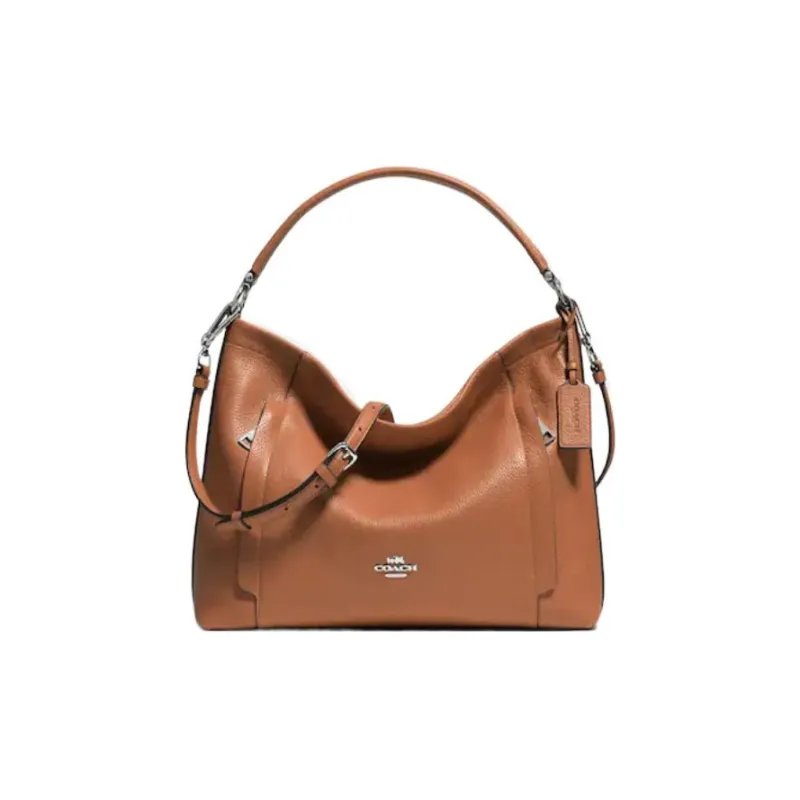 COACH Scout Leather One Shoulder Handbag Regular Women's Brown-0