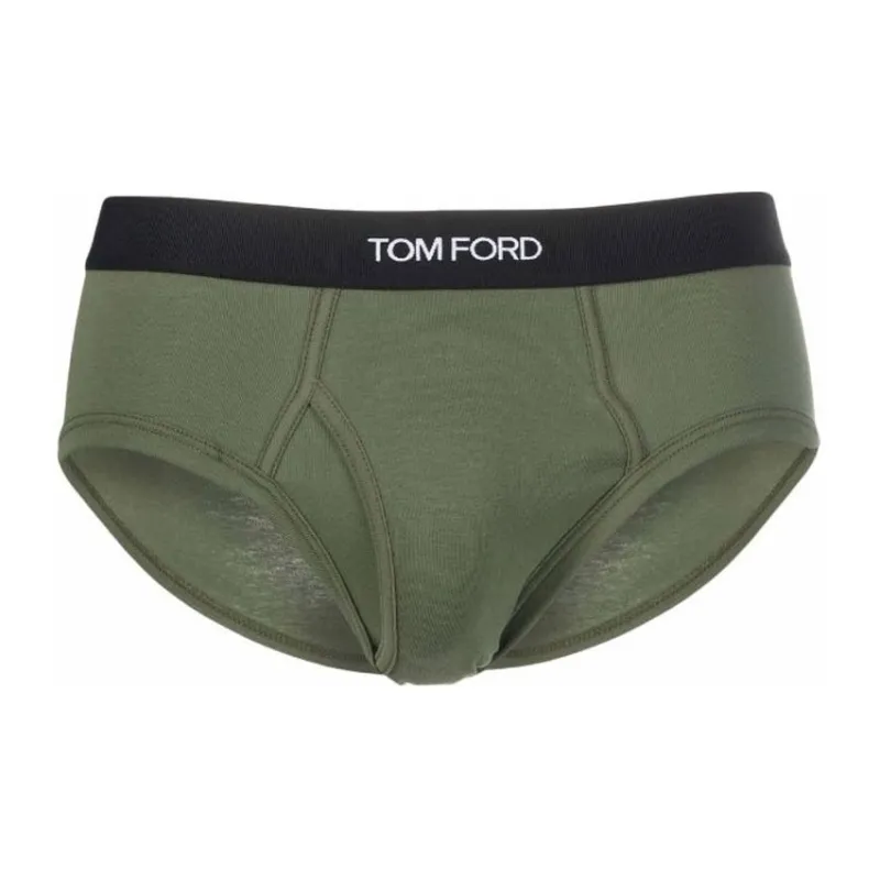 TOM FORD Logo Waistband Stretched Briefs-0