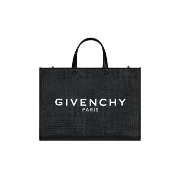 GIVENCHY Cow Leather Tote Bag Shopping Bag Shoulder Bag Crossbody Bag Handbag Medium Size Women's Black