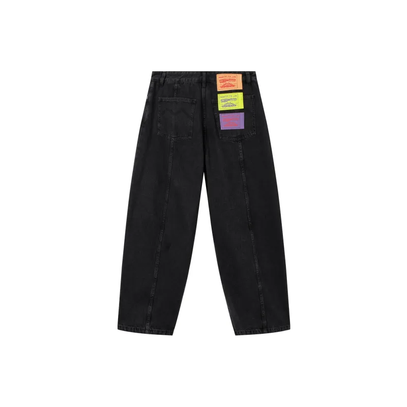 MODITEC Straight Jeans Unisex Black-1
