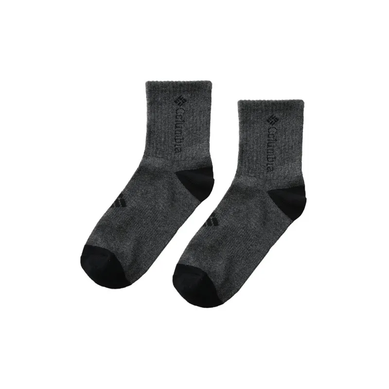 Columbia Mid Calf Socks Unisex Black/Gray-2
