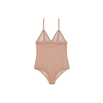 GUCCI Gg Tulle Bodysuit