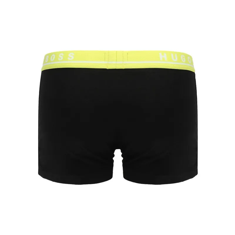 HUGO BOSS Men's SS21 Logo Printing Boxer Briefs 1 Set Of 3 Packs Black-4