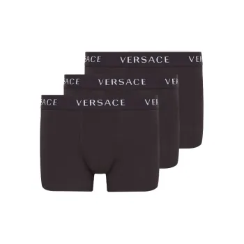 VERSACE Logo Trunks Tri Pack 'Black'