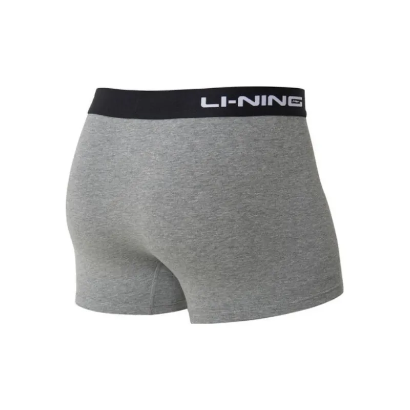 LiNing Training Series Underpants Men's 4 Pack Black/Gray-2