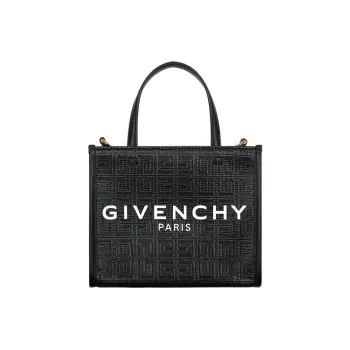 GIVENCHY Cow Leather Patchwork Tote Bag Shopping Bag Shoulder Bag Crossbody Bag Handbag Mini Women's Black