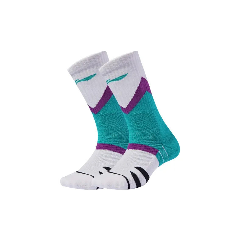 LiNing Odor Resistant Stocking Spring Summer Fall And Winter Men's Combo Set White Green Multicolor-2
