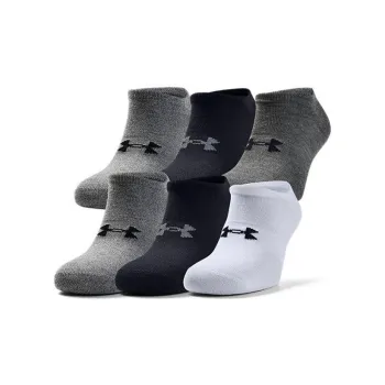 Under Armour UA Essentials No Show Ankle Socks Men's 6 Pack
