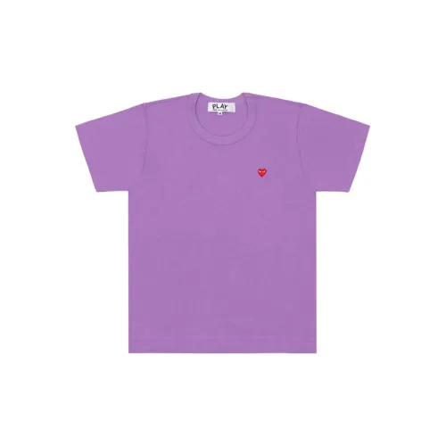 CDG Play T-Shirts Unisex Purple