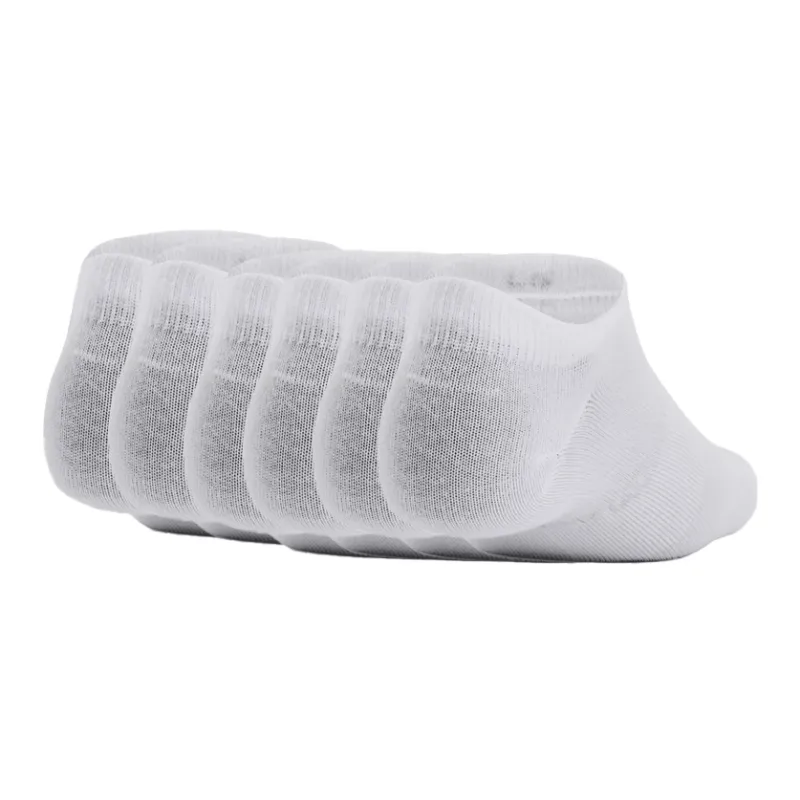 Under Armour Ankle Socks Unisex 6 Pack White-1