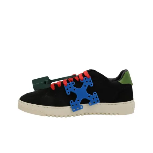 OFF-WHITE Vulcanized 5.0 Low Top Arrows Hang Tag Black Blue Green Red