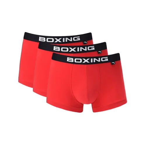 Anta Men's Boxer Briefs 3 Packs Red