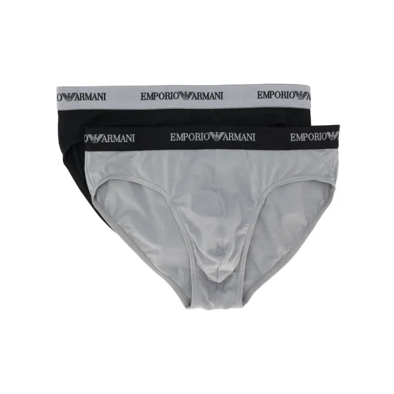 EMPORIO ARMANI Logo waistband Boxers Pack Of Two-0