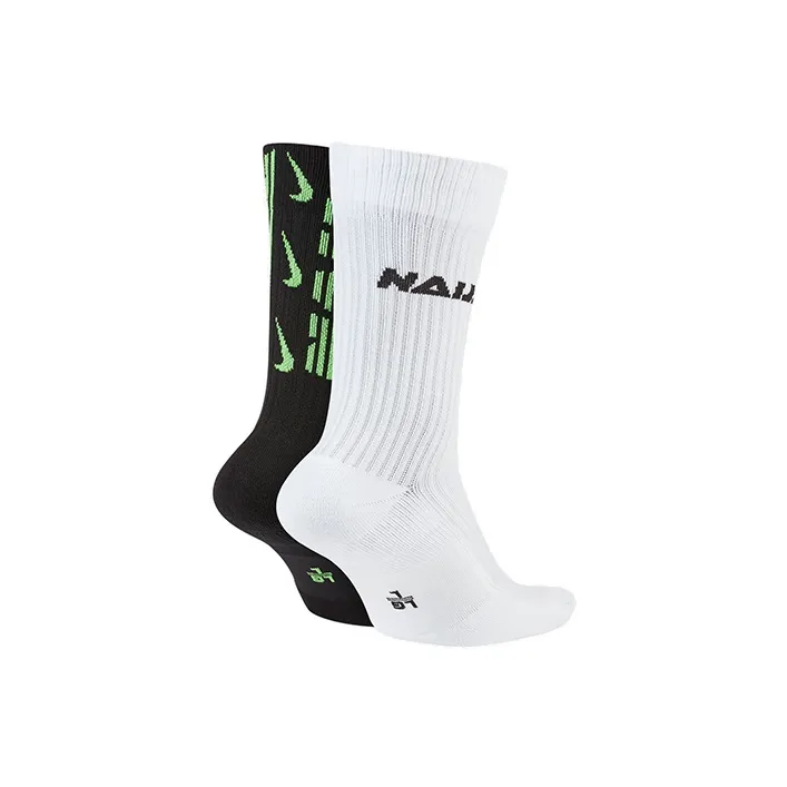 Nike Mid Calf Socks Unisex 2 Pack Multicolor-1