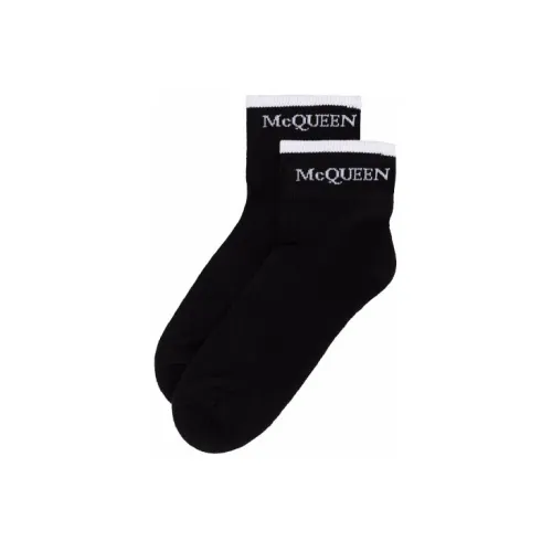 Alexander McQueen Men's SS22 Socks 2 Packs Black