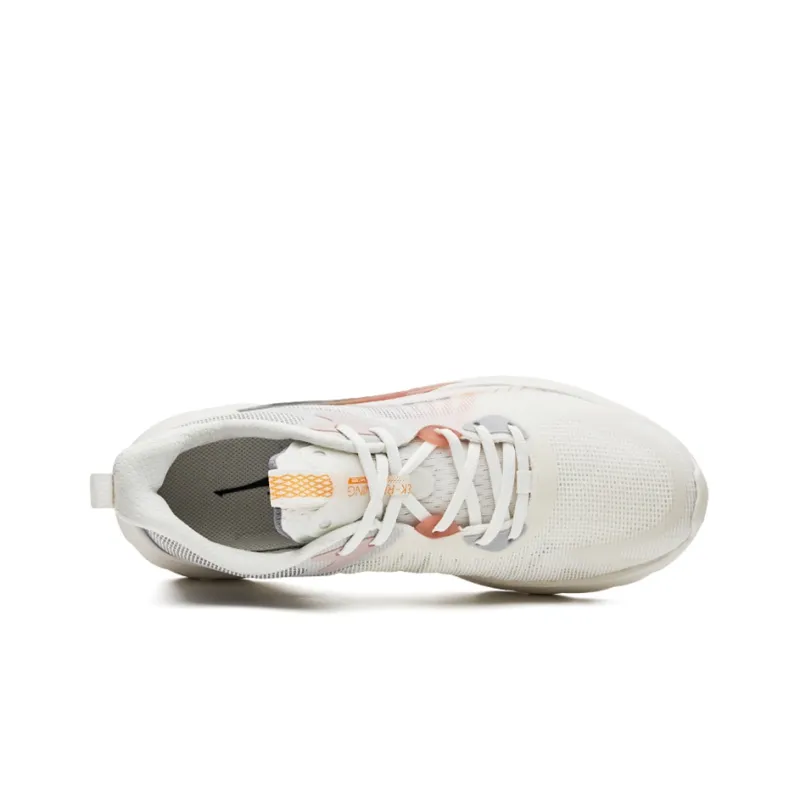 Erke Silk Road Spinning Breathable Low-Top Running Shoes Men's White Orange-3