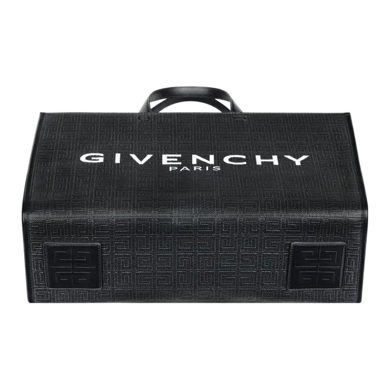 GIVENCHY Cow Leather Tote Bag Shopping Bag Shoulder Bag Crossbody Bag Handbag Medium Size Women's Black-3