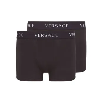 VERSACE Logo Trunks Bi Pack 'Black'