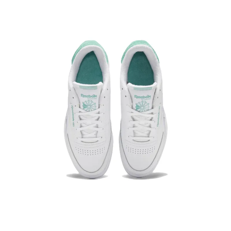Reebok Club C 85 Cozy Wear resistant Skateboarding Shoes Unisex White-4