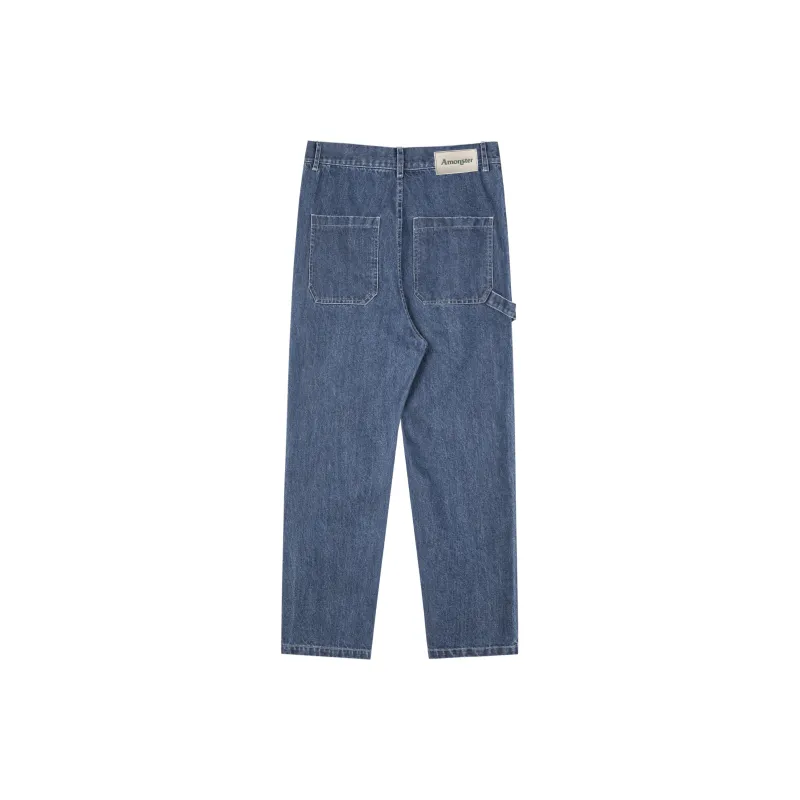 AMONSTER Cargo Pants Thin Jeans Unisex-1