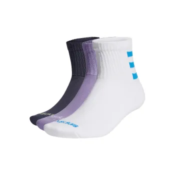 Adidas Neo Mid Calf Socks Unisex 1 Set Of 3 Pack Dark Gray Navy/Purple/White