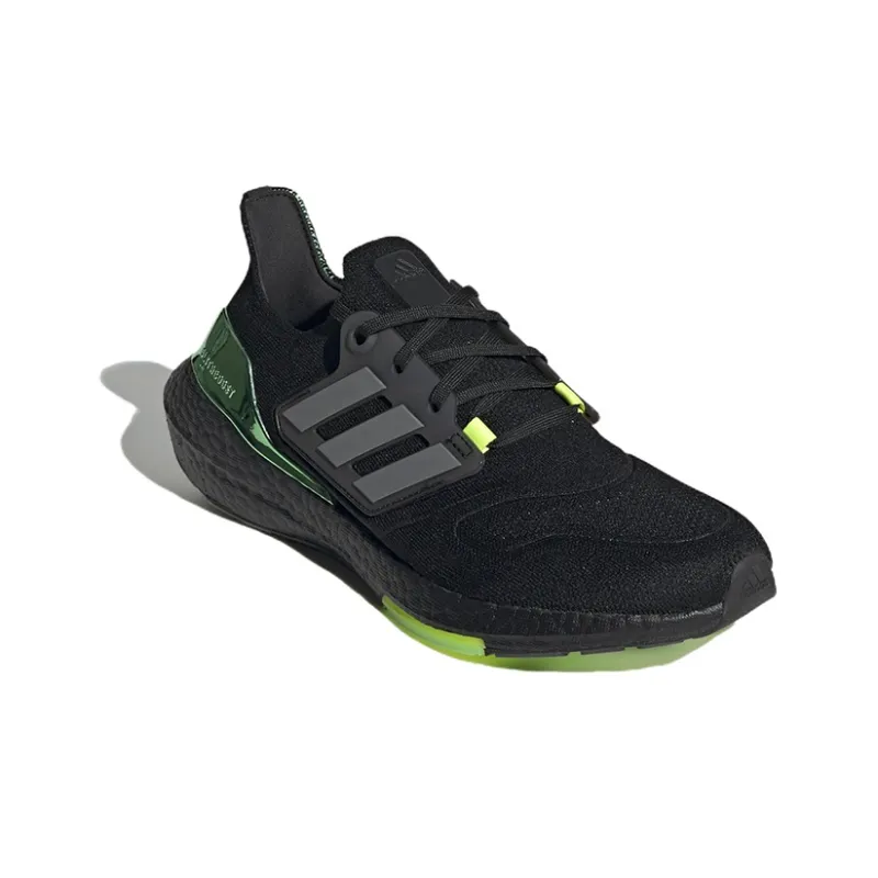 Adidas Ultra Boost 22 Black Iron Metallic Beam Green-2