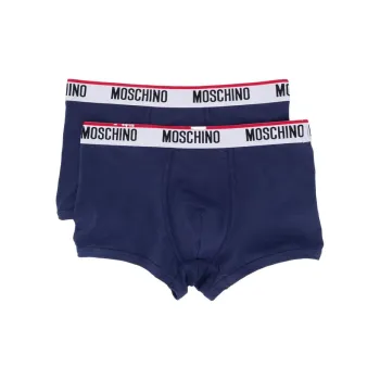 MOSCHINO Logo Waistband Two-Pack Boxers