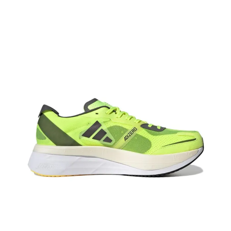 Adidas Adizero Boston 11 Running Shoes Men Low Top Green-1