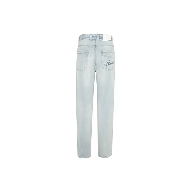 RARE SS22 Ripped Pants Jeans Men's Light Blue-1