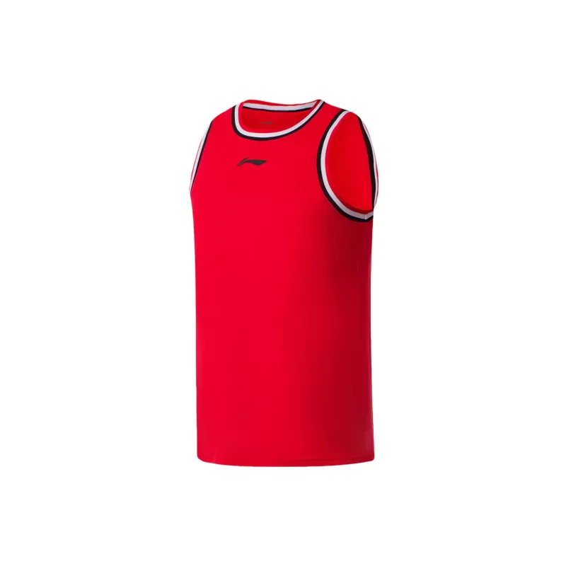 LINING Sports Basketball Collection Basketball Suits Men August 1st Red-2