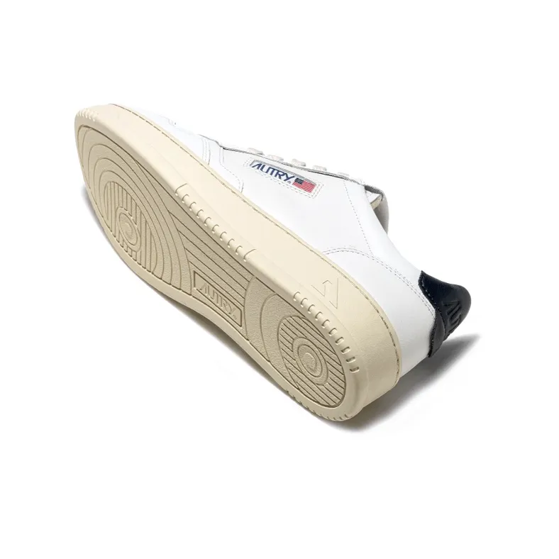 AUTRY Medalist Leather Low White Dark Blue Women's-2